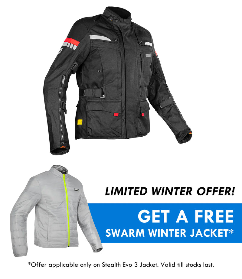 RYNOX STEALTH EVO JACKET BLACK - Hash Motors